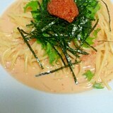 牛乳で作るクリーム明太子パスタ♪